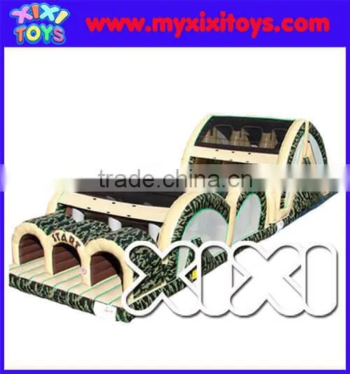 Camouflage Military Inflatable Obstacle Course for Kids and Adults