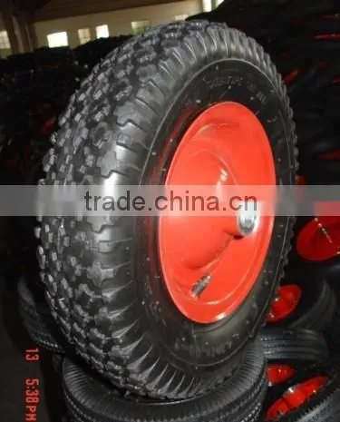 Wholesale 4.00-8 PU Foam Wheel Air Wheel Solid Wheel for Wheelbarrow Quality Choice photo-4