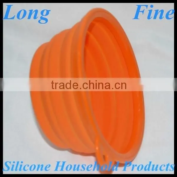 Durable Colorful Fancy Silicone Collapsible Bowl photo-5