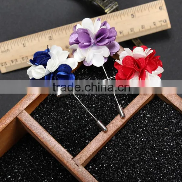 Men Flower Floral Boutonniere Wedding Corsage Prom Lapel Stick Pin Hat Brooch photo-3