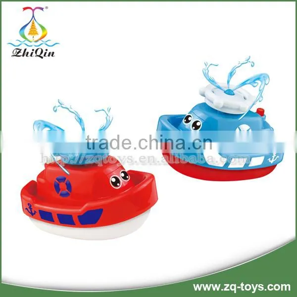 Battery Operated Baby Bath Toy Boat Can Spout Water photo-2