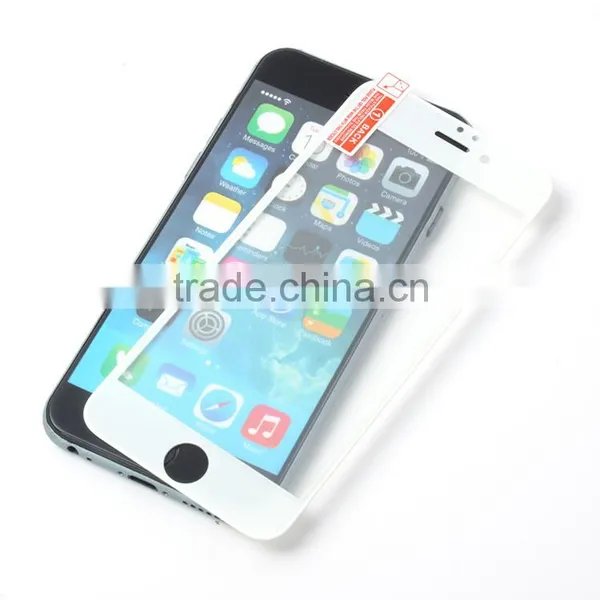 2015 Newest 9h Hardness Tempered Glass for Iphone 6 3D Curved Edge Full Cover Screen Protector Quality Choice photo-3