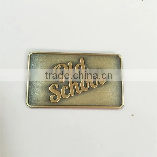 Supplier Embossed Metal Brand Logo Tag With 3m Sticker China Online Shopping photo-5