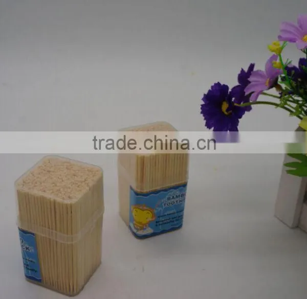100% Natural Bamboo Toothpick With Round Holder photo-2