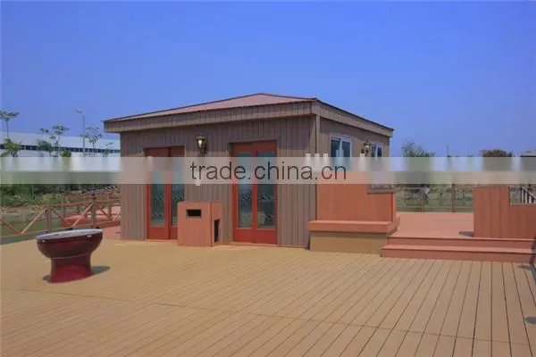 FRSTECH WPC STOCK CO LTD Tiny House 12 Square Meter Waterproof Anti-UV Stylish WPC House Purple Heart Wood photo-3
