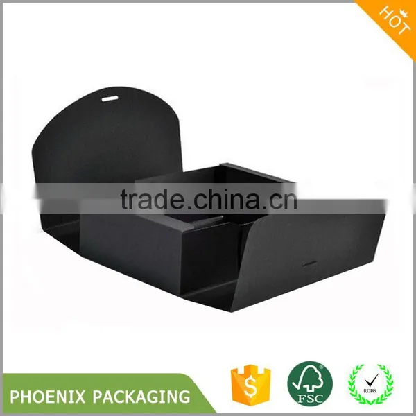 Black Paperboard Gift Packaging Box photo-3