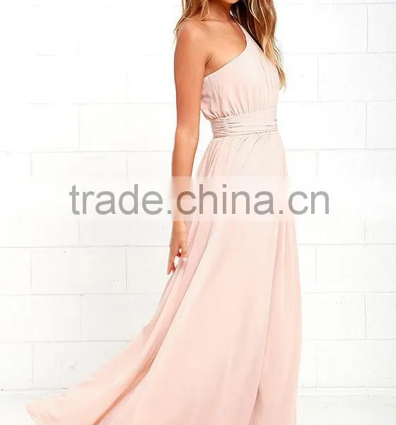2016 Womens One Shoulder Evening Dress Long Maxi Dress for Women Dress Manufacturers photo-4