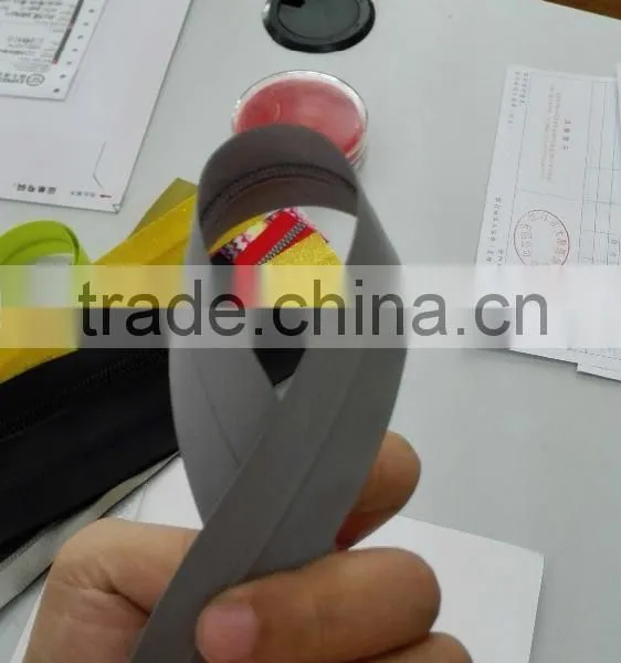 2015 5# Size Custom Gray Color Waterproof Zipper Use for Plastic Waterproof Zipper Bag photo-2
