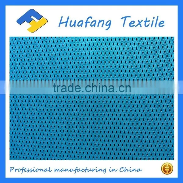 100% Polyester Knitted Mesh Fabric With the Hole Size 2mm for Sportswear photo-3