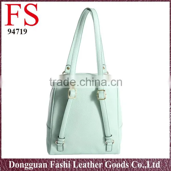 Fashion Korean Style Green Backpack, Girls pu Backpack Bags photo-3