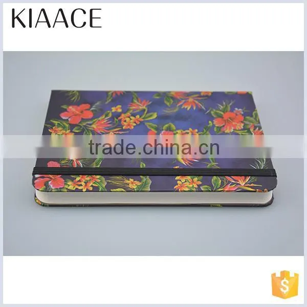 Retro customized women flower notebook kawaii stationery