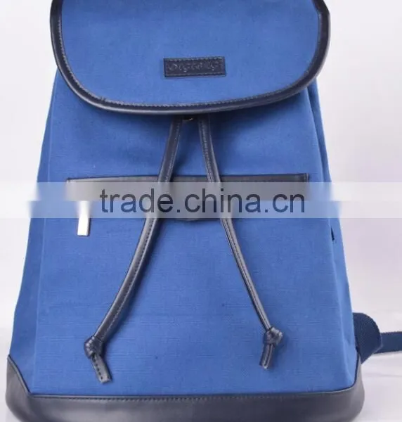2016 Best Sales New Arrival Factory Made Canvas Backpack Brand New Design Daily Use Canvas Backpacks Laptop Day Backpack photo-3