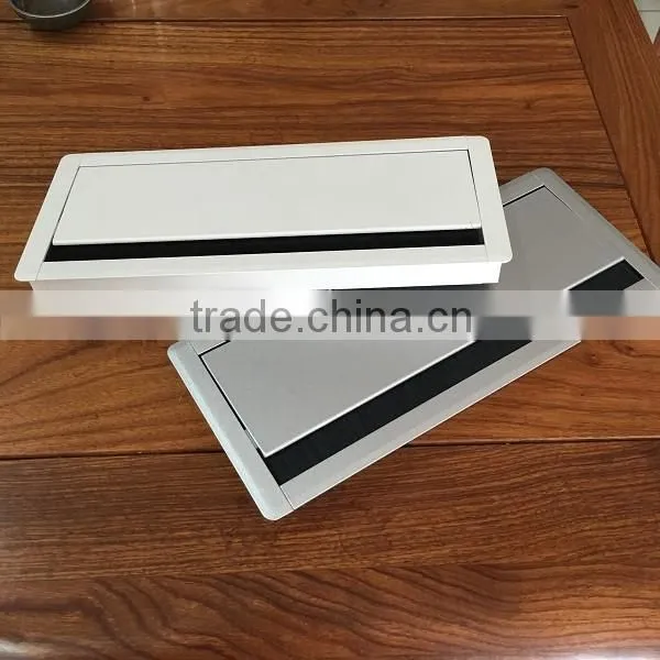 Soft-closing Office Desk Aluminum Alloy Wire Box