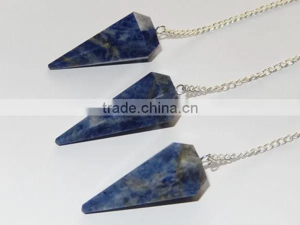 Sodalite Facetted Pendulum | Wholesale Gemstone Pendulums photo-2