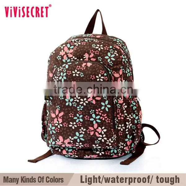 Vivisecret Colorful Polyester Cheap School Backpack With Rain Cover photo-3