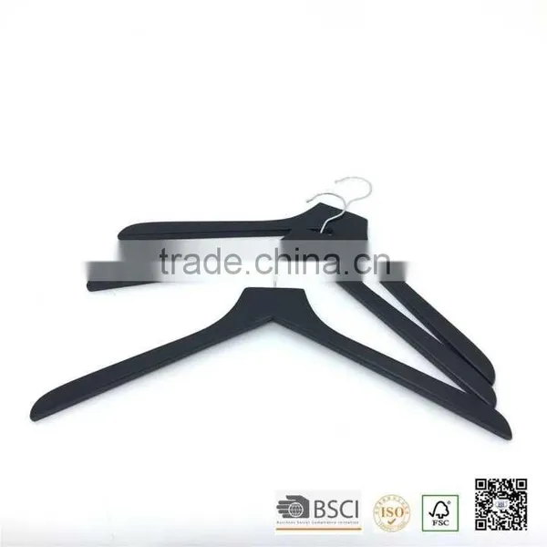 High Quality Black Wood Shirt Hanger, Shirt Hanger, Wood Shirt Hanger, Flat Shirt Wooden Hanger photo-3