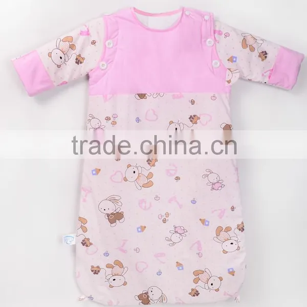 Comfortable and Good Quality 100% Cotton Baby Sleeping Bag With 4 Colors photo-4