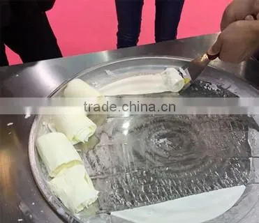 Single Pan Fried Ice Cream Machine/thailand Fried Ice Cream Machine/ Stir Roll Ice Cream Machine photo-4