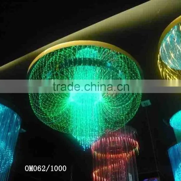 2015 Hot Sale Fiber Optic Light,large Size Crystall Chadelier Lamp ,hotel Project Fiber Optic Light Om062
