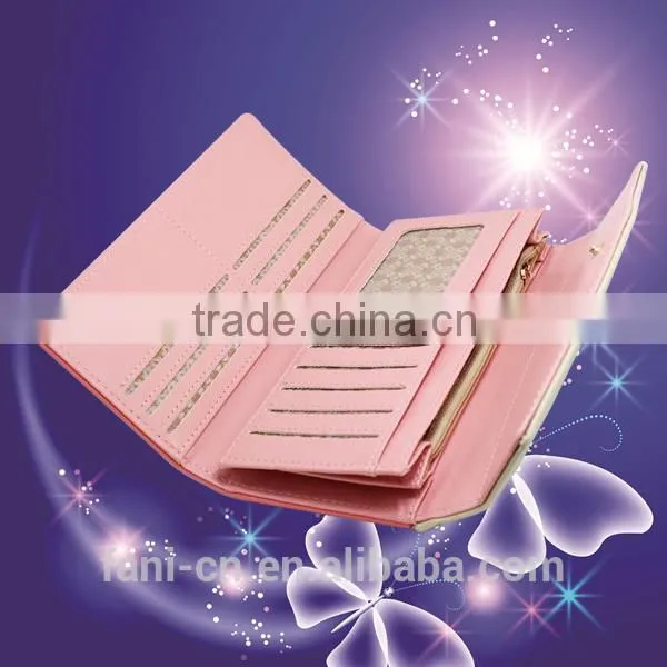High Quality Leather Clutch Purse With Embroidery Flower Design for Woman photo-6
