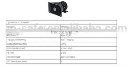 Speaker YH100-1(horn Speaker,car Speaker), Amplifier Speaker photo-4