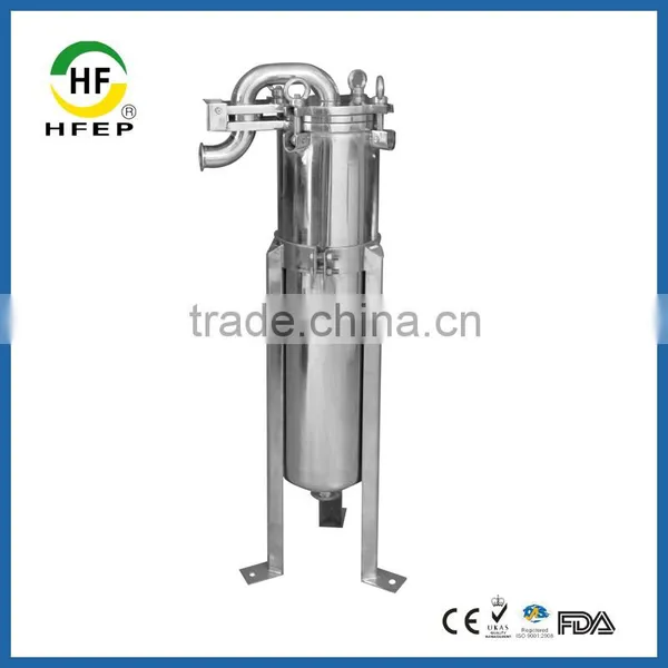 Sanitary Stainless Steel Top Entry Single Bag Cartridge Filter Housing