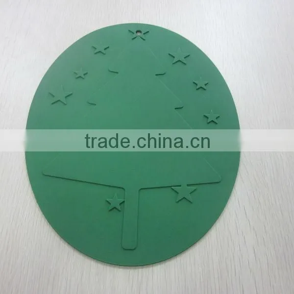 Christmas Decoration Silicone Mat Wholesale Christmas Tree Shaped Silicone Pot Mat photo-2