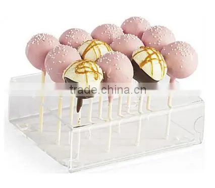 Acrylic Cake Pop Stand w/ Sign Holder, 12 Stick Capacity photo-5