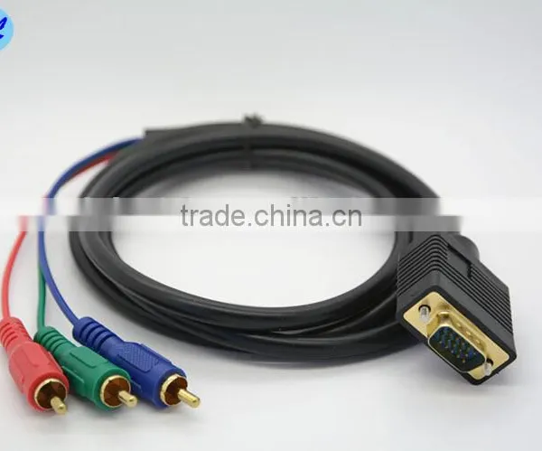 VGA to 3RCA Cable With Gold Plated 10m photo-2