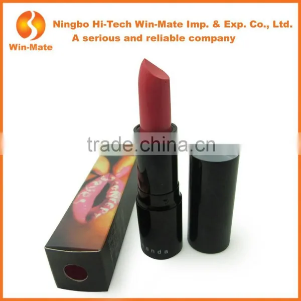 Color Box Packing Matte Korea Pure Color Waterproof Lip Stick photo-3
