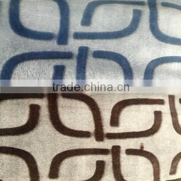 China Factory Manufacture Carving Flannel Fleece Fabric photo-3