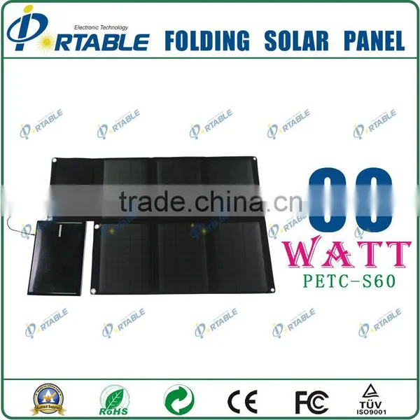60w Folding Solar Panel Charger for Tablet Laptop photo-5