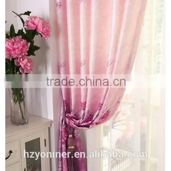 2015 Hot Sale Printed Designed No. 03 Window Curtains, Made- up Black Out Fabric in Home or Hotel photo-3