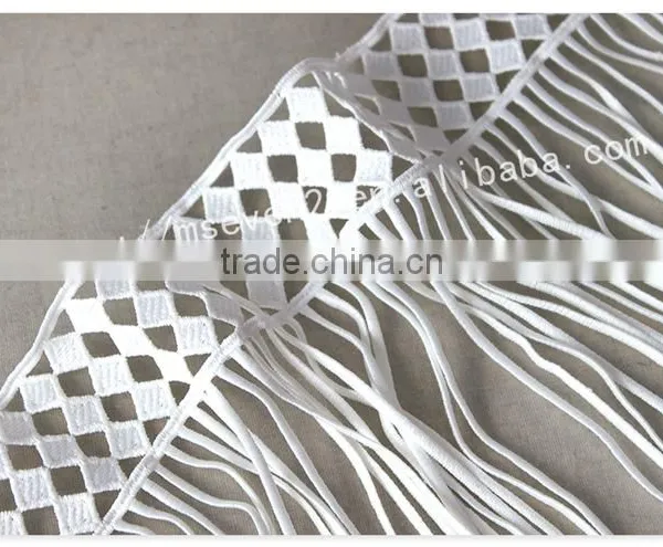 Newest Design 19cm Width Polyester Crochet Fringe Trim for Garment/bag photo-5