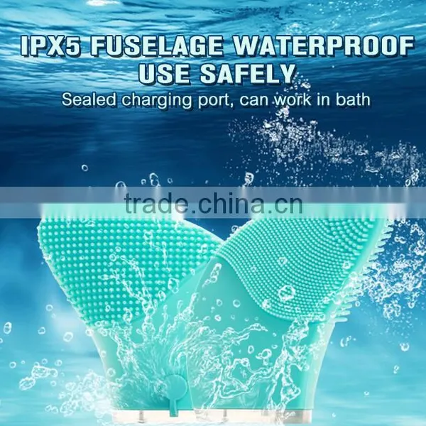Rechargeable Electric Silicone Skin Care Facial Cleansing Brush photo-2