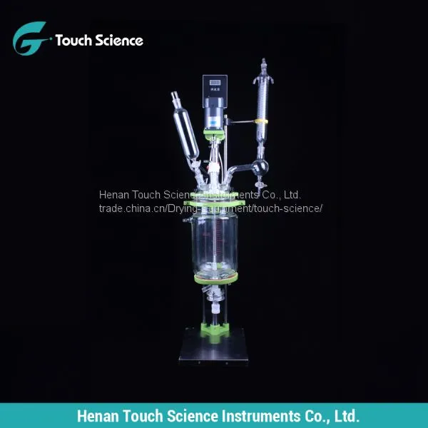 5L China Made Cap Style Jacketed Glass Reactor photo-2
