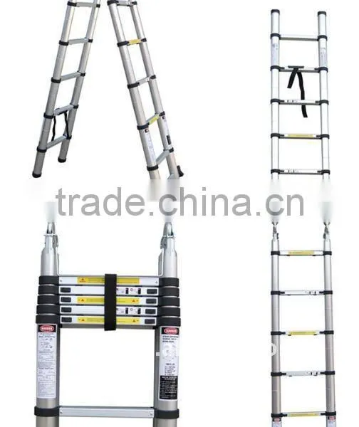 3.2m,3.85m ,4.4m,5m Telescopic Ladder With Unique Integral Safety Stabiliser and Heavy Duty Carry Bag photo-5