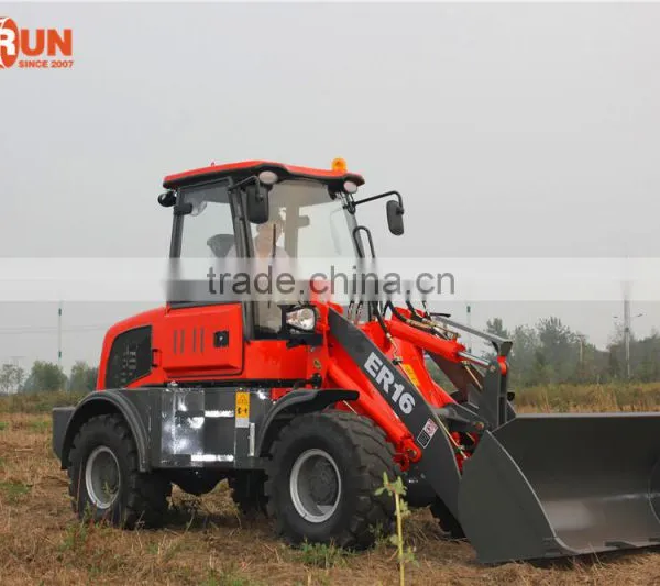 Qingdao Everun ER16 Moving Type Small Front End Loader With Electric Joystick/ Luxury Cabin photo-6