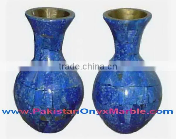 NEW FLOWER VASES LAPIS LAZULI HANDICRAFTS photo-3
