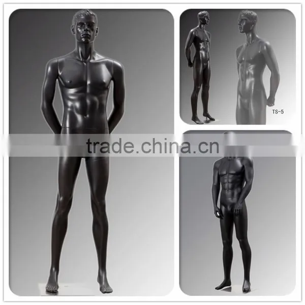 Fiberglass Abstract Full Body Black Male Mannequin for Sale photo-2