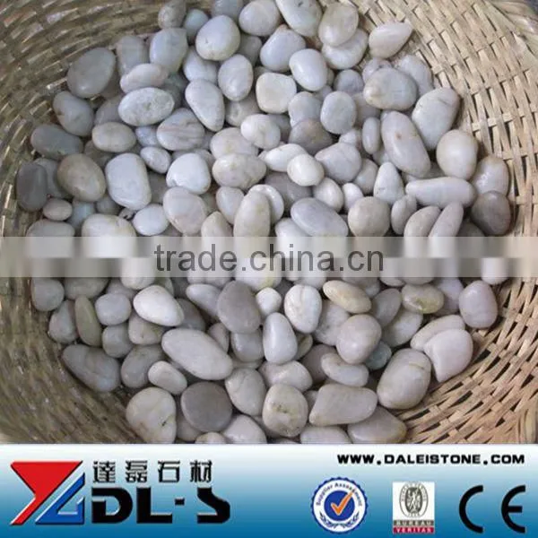 Natural White Cobble Pebble Stone Polished A Grade Outside Garden Pavingstone, Landscape Paving photo-2
