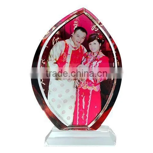 Sublimation Photo Crystal With Penholder and Watch photo-2