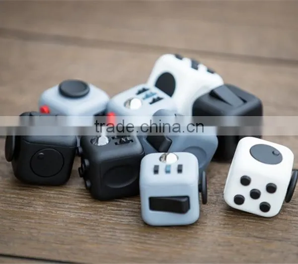 3D Magic Cube Stress Release Fidget Desk Toy Puzzle Cube Fidget 2016 Best Christmas Gift photo-2