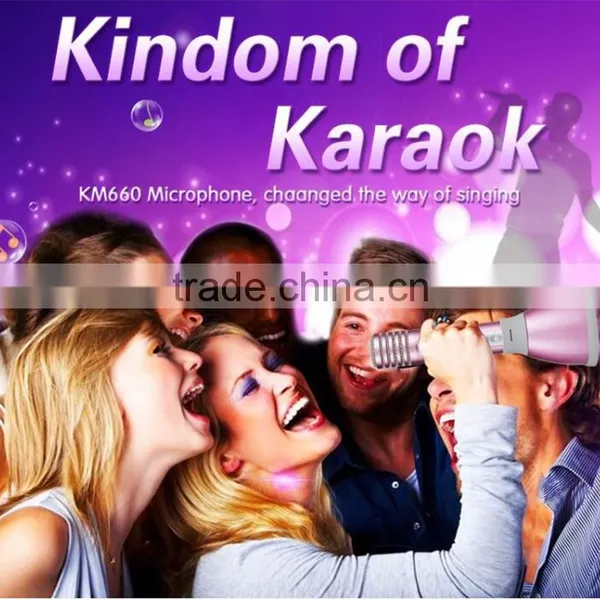 KM660 KTV Karaoke Portable Bluetooth Microphone Mini Portable Karaoke Microphone With Amplifier and Speaker photo-6