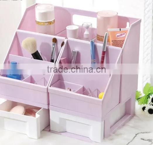 Magic DIY 3 in 1 Plastic Cosmetic Storage Box photo-4