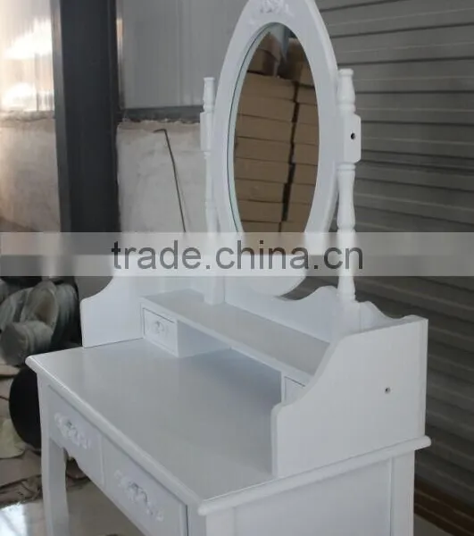 French Style Dressing Table With Mirror and Stool photo-5