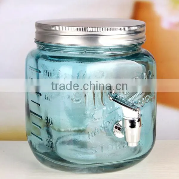 2.5L Portable Spray Colors Glass Beverage Dispenser photo-2