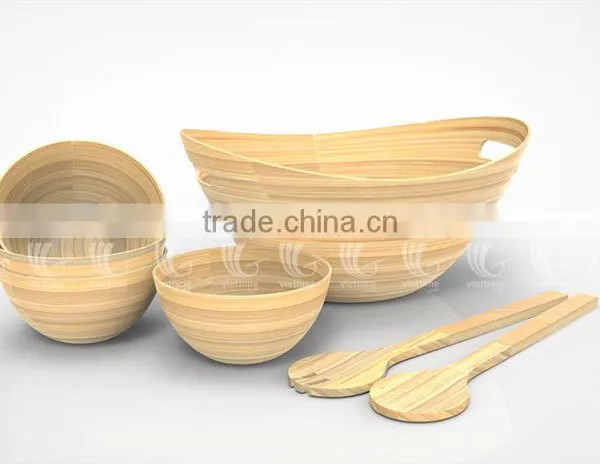 Hot Trend for Salad Bowls, Clear Bamboo Salad Bowl photo-4