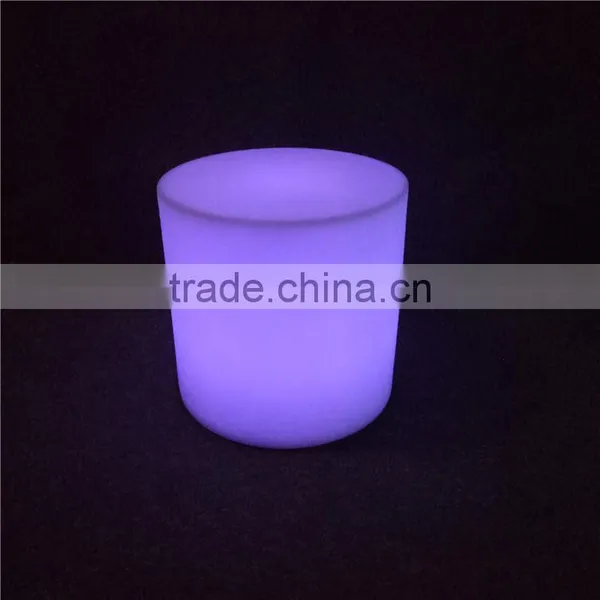 Fancy Hot Sale RGB Lighted Up LED Funny Round Bar Stool for Tables for Decoration for Sale photo-5