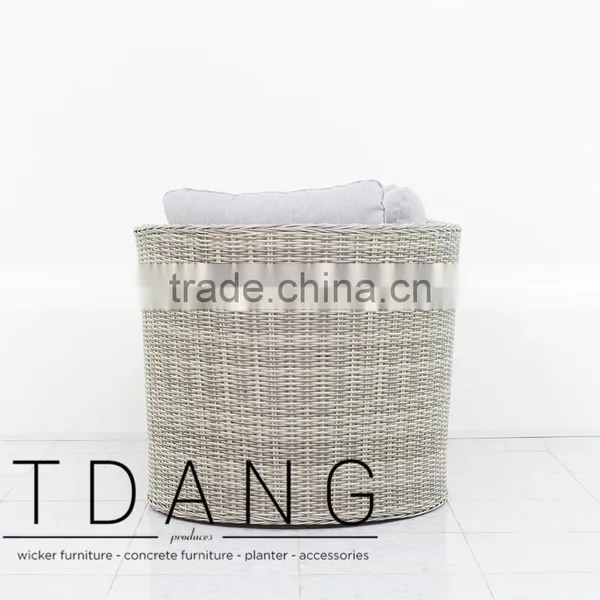 Dreux Left Hand Wicker Bench - Outdoor Patio Furniture - Vietnam Wicker Furniture photo-4